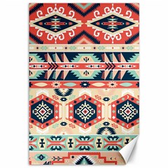 Aztec Pattern Canvas 12  X 18   by BangZart