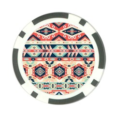 Aztec Pattern Poker Chip Card Guard (10 Pack) by BangZart