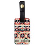 Aztec Pattern Luggage Tags (One Side)  Front