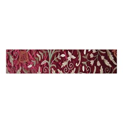 Crewel Fabric Tree Of Life Maroon Velvet Scrunchie by BangZart