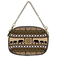 Elephant African Vector Pattern Chain Purses (one Side) 