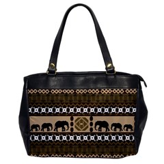 Elephant African Vector Pattern Office Handbags by BangZart