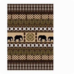 Elephant African Vector Pattern Small Garden Flag (two Sides) by BangZart