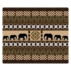 Elephant African Vector Pattern Double Sided Flano Blanket (small)  by BangZart