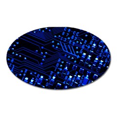 Blue Circuit Technology Image Oval Magnet