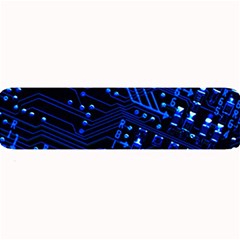 Blue Circuit Technology Image Large Bar Mats by BangZart