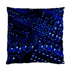 Blue Circuit Technology Image Standard Cushion Case (two Sides) by BangZart