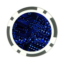 Blue Circuit Technology Image Poker Chip Card Guard (10 Pack) by BangZart