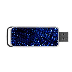 Blue Circuit Technology Image Portable Usb Flash (one Side)