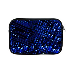 Blue Circuit Technology Image Apple Ipad Mini Zipper Cases by BangZart