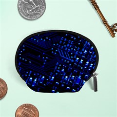 Blue Circuit Technology Image Accessory Pouches (small)  by BangZart