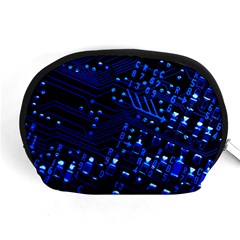 Blue Circuit Technology Image Accessory Pouches (medium)  by BangZart