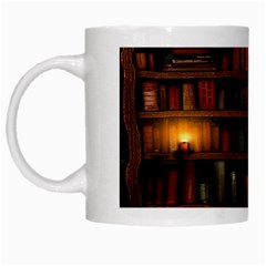 Books Library White Mugs