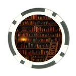 Books Library Poker Chip Card Guard (10 pack) Back