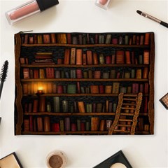 Books Library Cosmetic Bag (xl) by BangZart