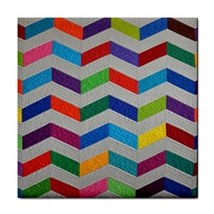 Charming Chevrons Quilt Tile Coasters by BangZart