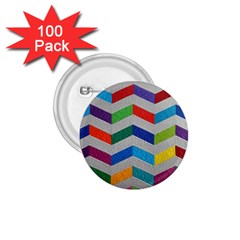 Charming Chevrons Quilt 1 75  Buttons (100 Pack)  by BangZart