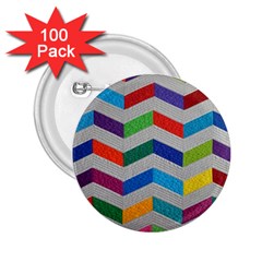 Charming Chevrons Quilt 2 25  Buttons (100 Pack)  by BangZart