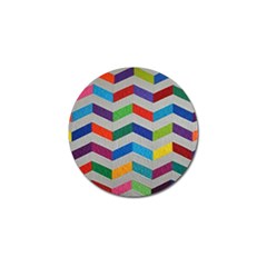 Charming Chevrons Quilt Golf Ball Marker by BangZart