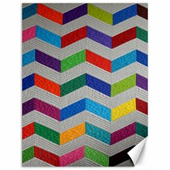 Charming Chevrons Quilt Canvas 12  X 16   by BangZart