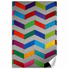 Charming Chevrons Quilt Canvas 24  X 36  by BangZart