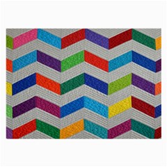 Charming Chevrons Quilt Large Glasses Cloth (2-side) by BangZart