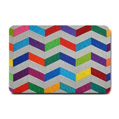 Charming Chevrons Quilt Small Doormat  by BangZart