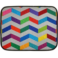 Charming Chevrons Quilt Fleece Blanket (mini)