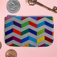 Charming Chevrons Quilt Large Coin Purse by BangZart