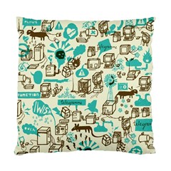 Telegramme Standard Cushion Case (one Side) by BangZart