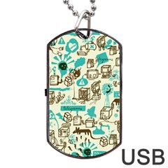 Telegramme Dog Tag Usb Flash (two Sides)