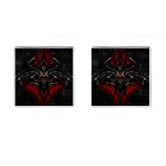 Black Dragon Grunge Cufflinks (square) by BangZart