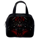 Black Dragon Grunge Classic Handbags (One Side) Front