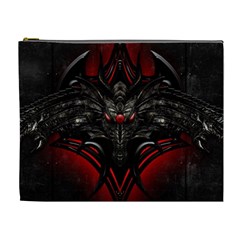 Black Dragon Grunge Cosmetic Bag (xl) by BangZart