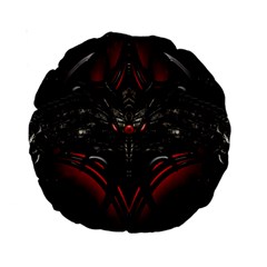 Black Dragon Grunge Standard 15  Premium Round Cushions by BangZart