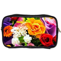 Colorful Flowers Toiletries Bags by BangZart