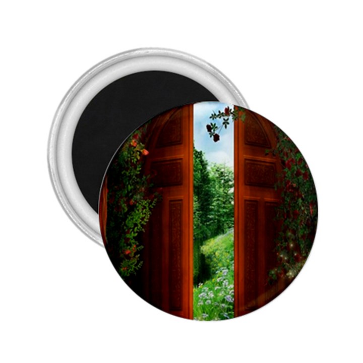 Beautiful World Entry Door Fantasy 2.25  Magnets