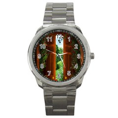 Beautiful World Entry Door Fantasy Sport Metal Watch by BangZart