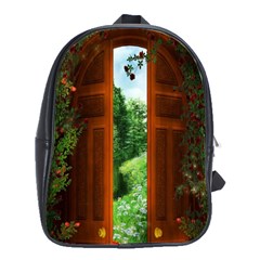 Beautiful World Entry Door Fantasy School Bags(large)  by BangZart