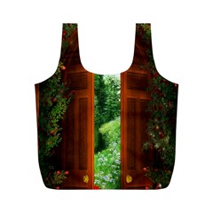 Beautiful World Entry Door Fantasy Full Print Recycle Bags (m)  by BangZart