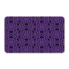 Triangle Knot Purple And Black Fabric Magnet (rectangular) by BangZart