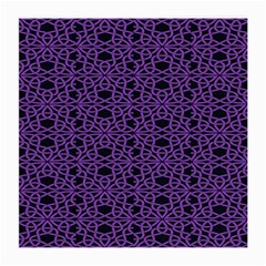 Triangle Knot Purple And Black Fabric Medium Glasses Cloth (2-side) by BangZart