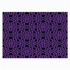 Triangle Knot Purple And Black Fabric Large Glasses Cloth by BangZart