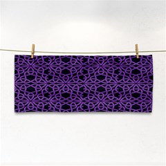 Triangle Knot Purple And Black Fabric Cosmetic Storage Cases by BangZart