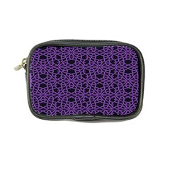 Triangle Knot Purple And Black Fabric Coin Purse by BangZart