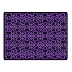 Triangle Knot Purple And Black Fabric Fleece Blanket (small) by BangZart