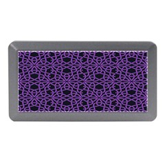 Triangle Knot Purple And Black Fabric Memory Card Reader (mini) by BangZart