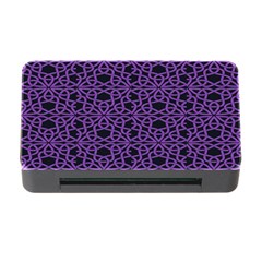 Triangle Knot Purple And Black Fabric Memory Card Reader With Cf by BangZart