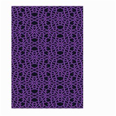 Triangle Knot Purple And Black Fabric Large Garden Flag (two Sides) by BangZart