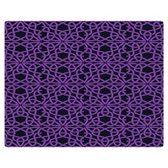 Triangle Knot Purple And Black Fabric Double Sided Flano Blanket (medium)  by BangZart